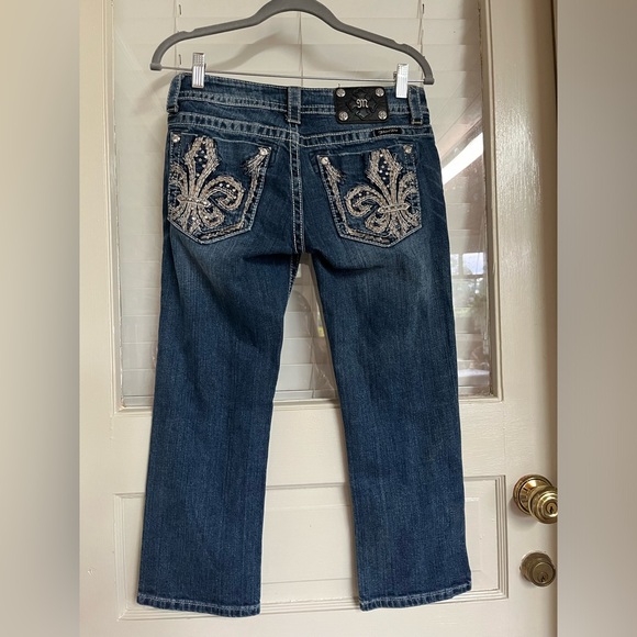 Miss Me Capri Jeans Flyer de lis size 28 - Picture 12 of 13